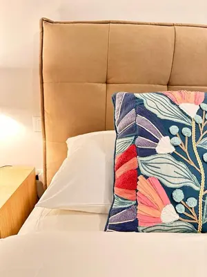 Letto o letti in una camera di La Corte di Angelico