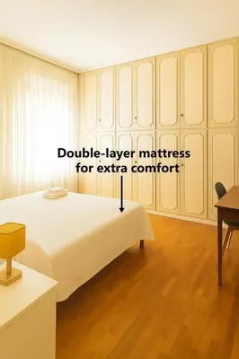 Letto o letti in una camera di Casa Fiore