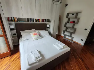 Letto o letti in una camera di Casa Guarducci