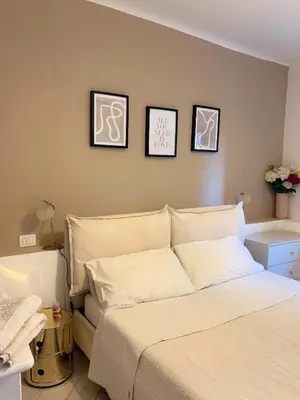 Letto o letti in una camera di La casa sull'Arno