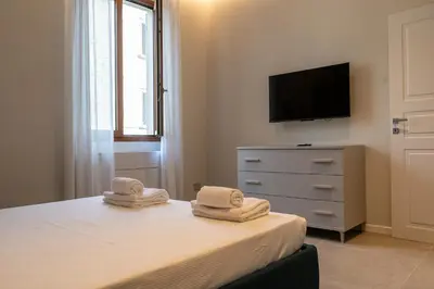 Letto o letti in una camera di Marjo's uno apartment