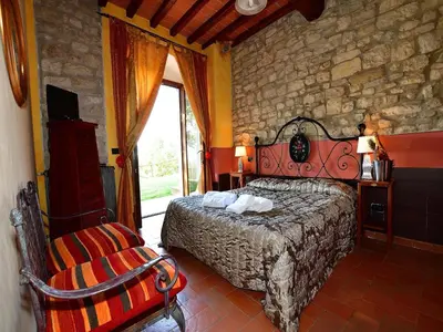 Letto o letti in una camera di Apartment with pool, Rignano