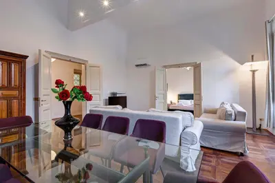 Letto o letti in una camera di Nerone Apartment by Mamo Florence