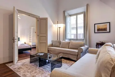 Area soggiorno di Nerone Apartment by Mamo Florence