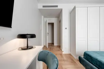 Area soggiorno di Materia Rooms - Sweet Dreams in Florence