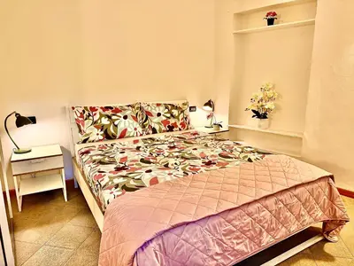 Letto o letti in una camera di Santo Spirito Oltrearno central cozy flat