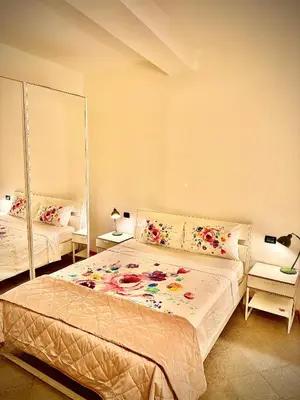 Letto o letti in una camera di Santo Spirito Oltrearno central cozy flat