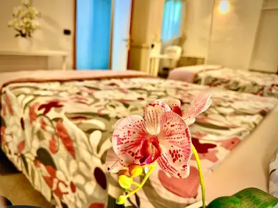 Letto o letti in una camera di Santo Spirito Oltrearno central cozy flat