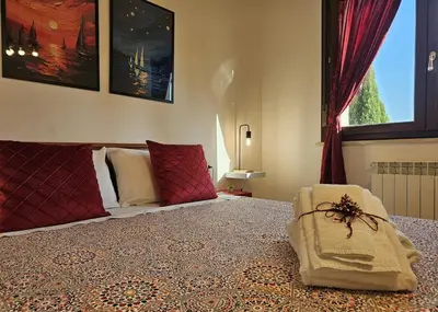 Letto o letti in una camera di Tokei Togliatti Florence - 10min from Airport