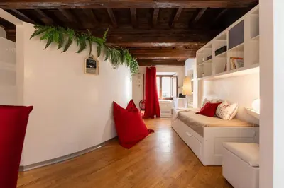 Area soggiorno di Keys of Italy - Rustici 3 - Charming 1BR Loft