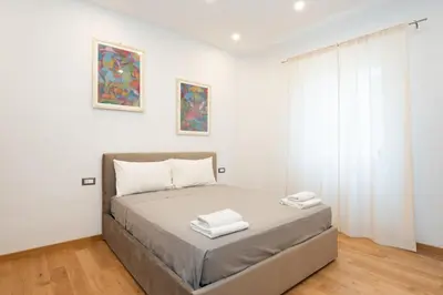 Letto o letti in una camera di Borgo Ognissanti