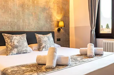 Letto o letti in una camera di Grande Apt 10 ospiti, Wi-Fi, Centro, Promo Inverno