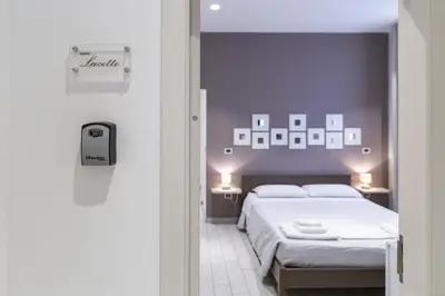 Letto o letti in una camera di Anda e Rianda