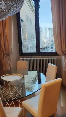 Area soggiorno di Palazzo Foresi by Strozzi 120m Luxury Apartment