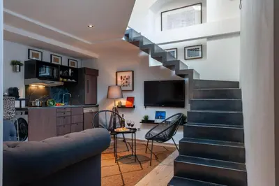 Area soggiorno di Studio Janna - Palazzo Gaddi Heritage in Florence's Historic Heart