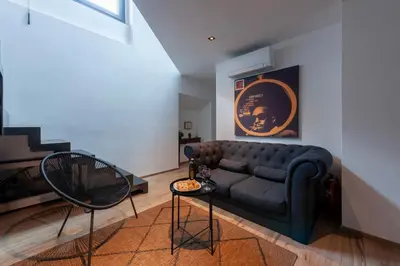 Area soggiorno di Studio Janna - Palazzo Gaddi Heritage in Florence's Historic Heart