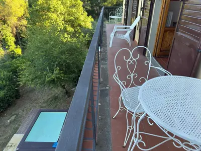 Balcone o terrazza di Villa Rosanna - panorama, hills, woods 20 min from Florence & Chianti area