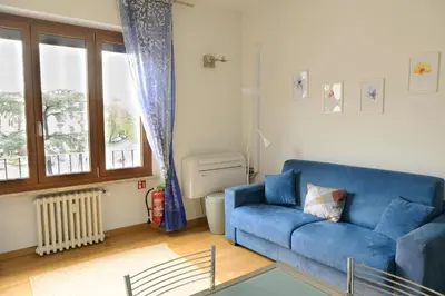 Area soggiorno di Belfiore Apartments near the tramway