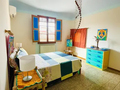 Letto o letti in una camera di Florence apartment with Panoramic Terrace