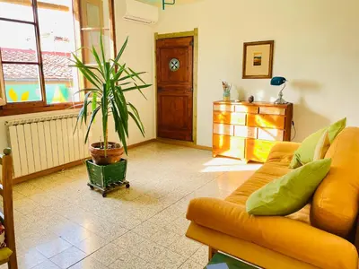 Area soggiorno di Florence apartment with Panoramic Terrace
