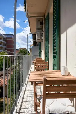 Balcone o terrazza di BNB The Nymph and Africo Beccaria
