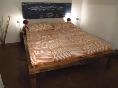 Letto o letti in una camera di Casa Lorena