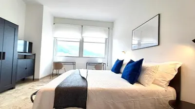 Letto o letti in una camera di Appartamento vicino a Firenze