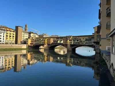Vista sul fiume nelle vicinanze dell'appartamento