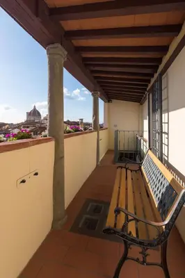 Balcone o terrazza di Via dei Pilastri, 50 - Florence Rooftop Apt with 2 Terraces & Duomo View