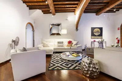 Area soggiorno di Noelle Apartment By San Firenze Collection