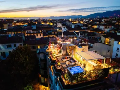 Vista generica su Firenze o vista sulla città dall'interno della casa vacanze