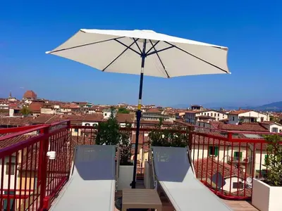 Balcone o terrazza di Jacuzzi Rooftop View 360 Penthouse