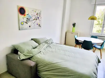 Letto o letti in una camera di happy place