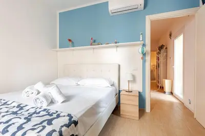 Letto o letti in una camera di New charming apartment with garden in Florence