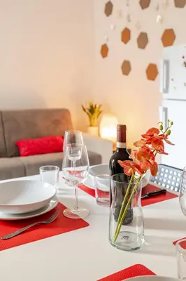 Area soggiorno di New charming apartment with garden in Florence
