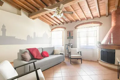 Area soggiorno di Appartamento per 4 - Florence City Centre - AC WiFi Netflix