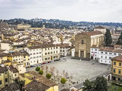 Vista generica su Firenze o vista sulla città dall'interno dell'appartamento