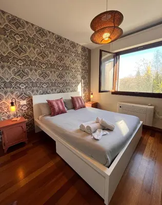 Letto o letti in una camera di Secret Garden Florence - Modern Apart ment near Center