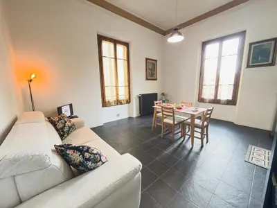 Area soggiorno di Viale Volta Authentic Apartment