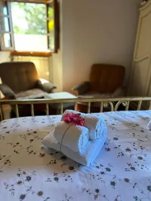 Letto o letti in una camera di Podere Le Faete