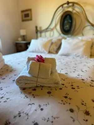 Letto o letti in una camera di Podere Le Faete