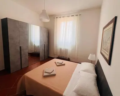 Letto o letti in una camera di Duomo apartment, near the Medici Chapels