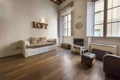 Area soggiorno di Verrazzano Loft by MMega