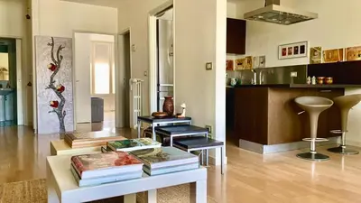 Cucina o angolo cottura di Penthouse Arno river