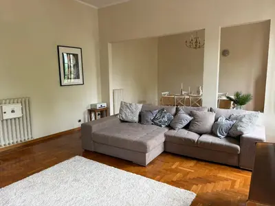 Area soggiorno di Stylish 3-Bedroom Apartment in Prestigious Florence