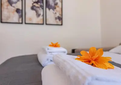 Letto o letti in una camera di brd 41 12- Ponte Vecchio Spacious Central Penthouse