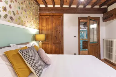 Letto o letti in una camera di Firenze centro con eleganza