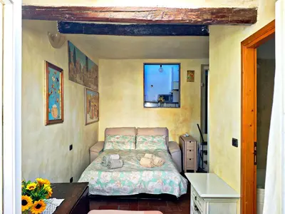 Letto o letti in una camera di Nido d'amore Fiesole