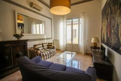 Area soggiorno di San Giuseppe Elegant Loft Heart of Florence QK