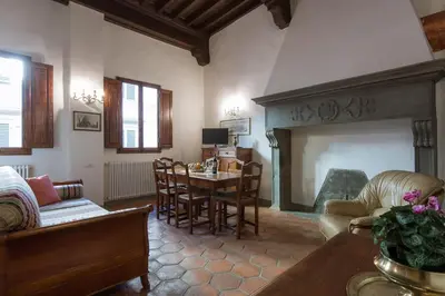 Area soggiorno di San Niccolò Loft Suite